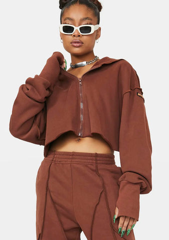 Hazel Cropped Hoodie