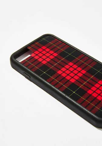 Red Plaid iPhone Case