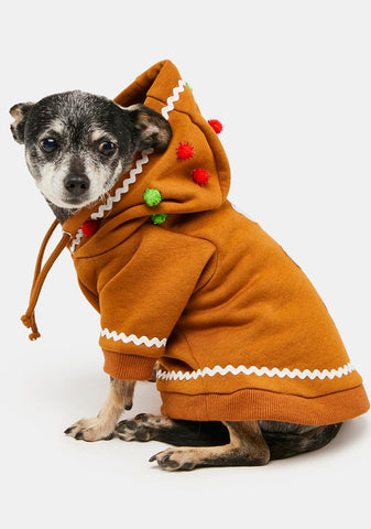 Sweet Bite Gingerbread Pet Hoodie