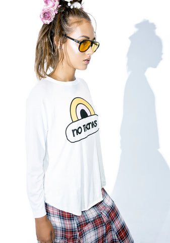 No Thanks Rebel Raglan