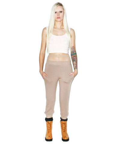 Reeves Fitted Crop Tank - Brown