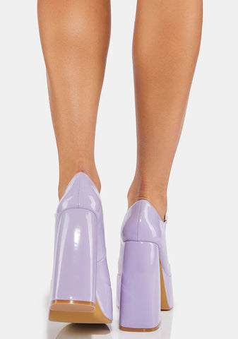 Lavender Sweet Attitude Platform Heels