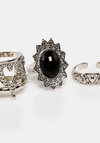 Among The Wildflowers Ring Set