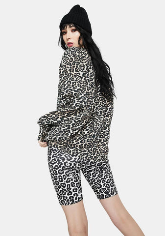 Spring Leopard Diana Crewneck Sweatshirt