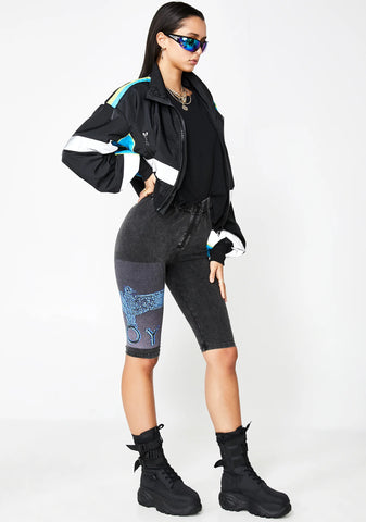 Onyx Boy Eagle Glitch Cycling Shorts