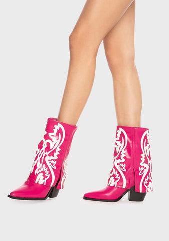 Pink Esperanza Cowboy Boots