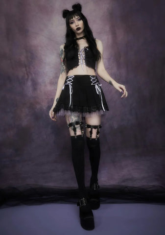 Of Minxes And Men Lace Up Bustier Top