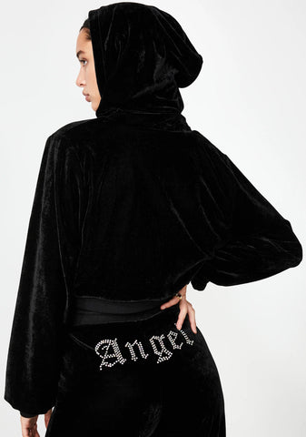 Angel Diamante Velour Jacket