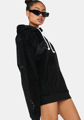 Aged Rum Corduroy Hoodie