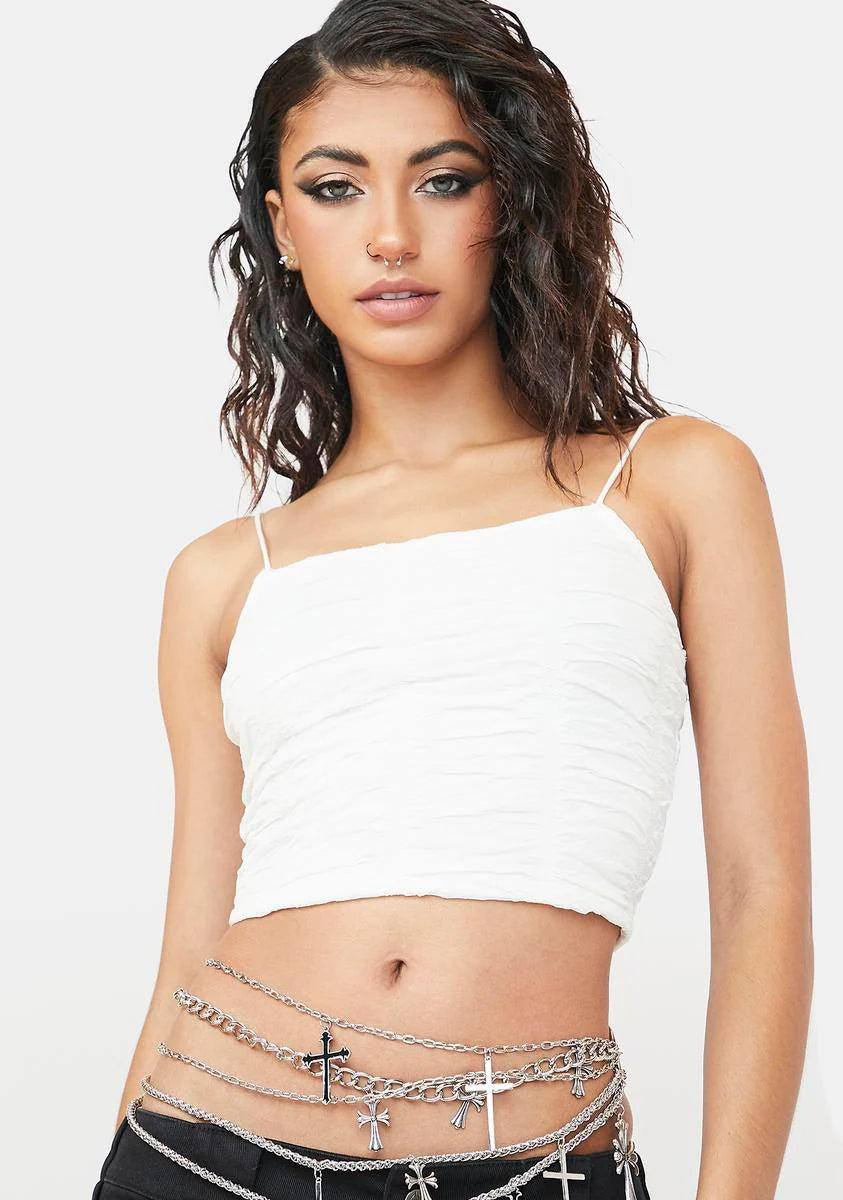 Angel Caught Feelings Crop Top