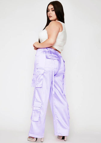 Lavender Totally Candy Crushed Cargo Pants