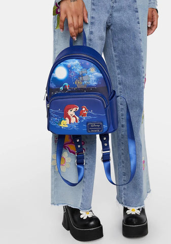 The Little Mermaid Ariel Fireworks Glow and Light Up Mini Backpack