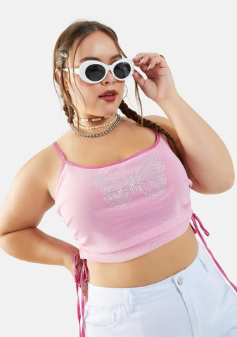 Plus Another Wonder Rhinestone Crop Tank