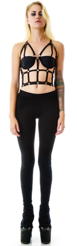 O-Ring Bustier - Black