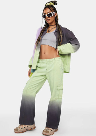 Dip Dye Utility Trousers