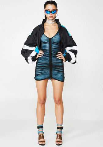 Swipe Right Mesh Dress