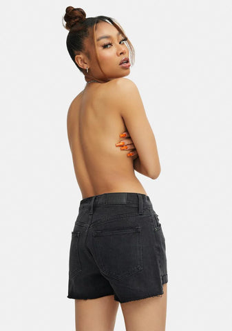 Kylee High Rise Relaxed Denim Shorts