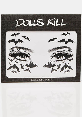 Creep In The Night Face Stickers