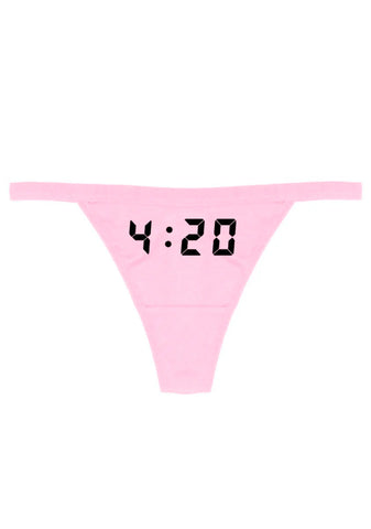 Pink 4:20 Reflective Thong