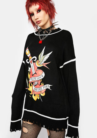 Parting Sorrows Oversized Sweater