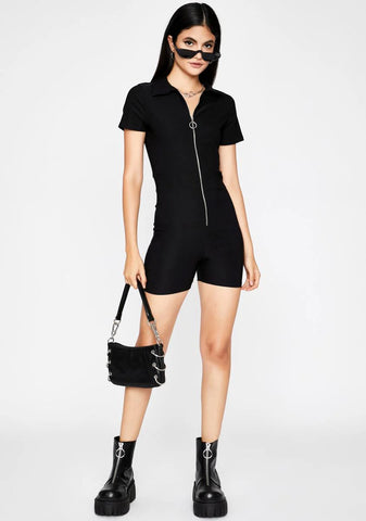 Baby It's You Zip-Up Romper