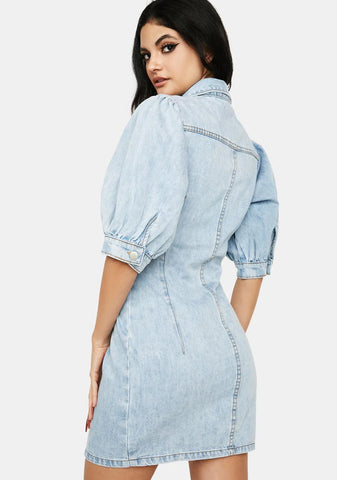 Denim Real Trendsetter Denim Mini Dress