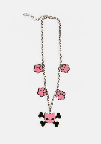 Paws Off Charm Necklace