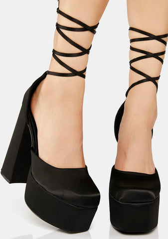Midnight Plus One Platform Heels