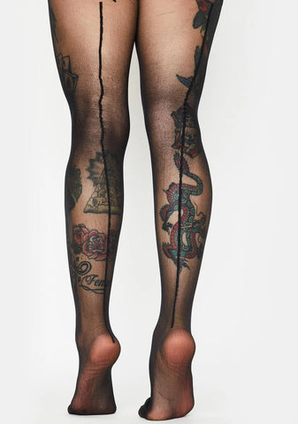 Wish U Were Here Crotchless Tights