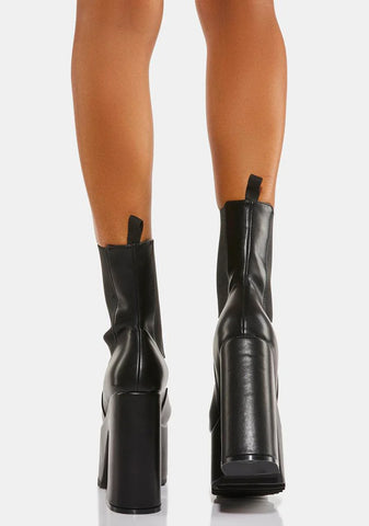 Bad Will Platform Ankle Boots
