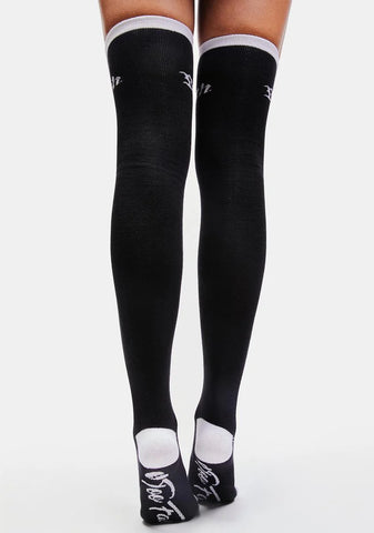 Baby Goth Knee High Socks