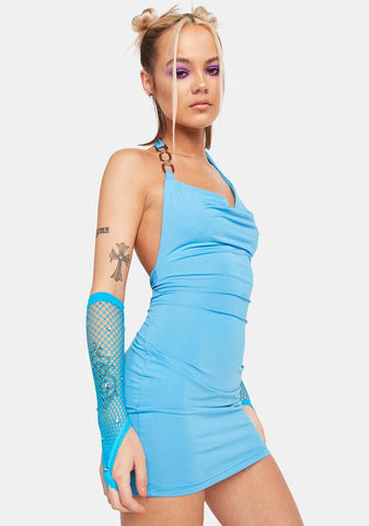 Aqua Special Gem Mini Dress