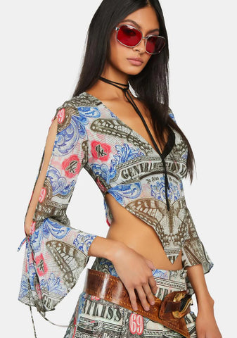 Billionaire Chiffon Top