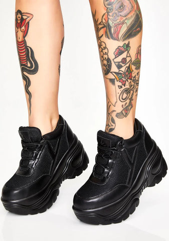 Midnight Matrixx Platform Sneakers