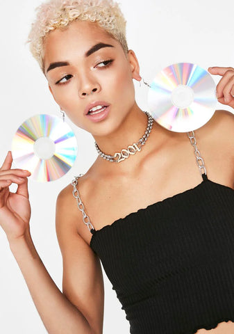 Peep My Mixtape CD Earrings