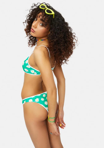 Used To Know Ya Daisy Print Bikini Set