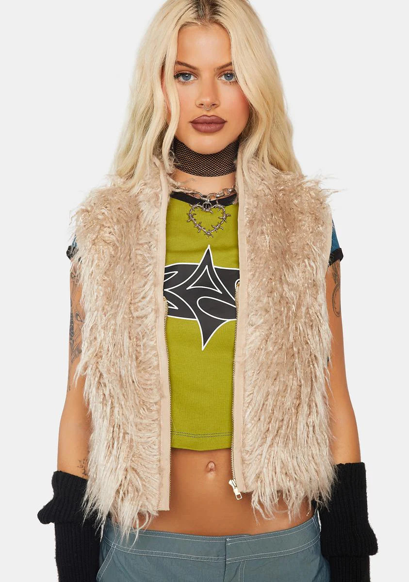 Yeti Faux Fur Gilet Vest