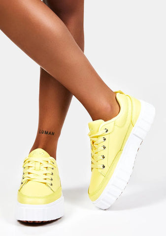Yellow Sandblast Low Sneakers