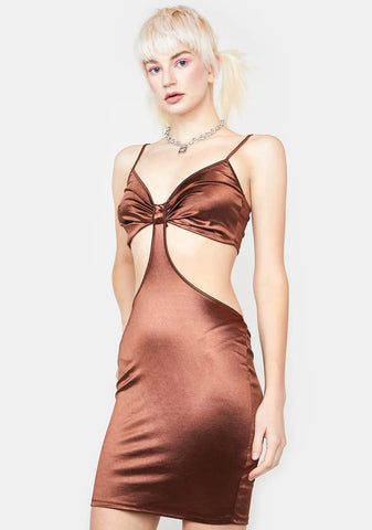 Love Me Down Satin Dress