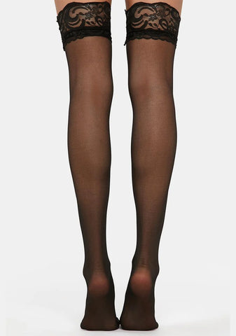 Wicked Watch Out Thigh Highs