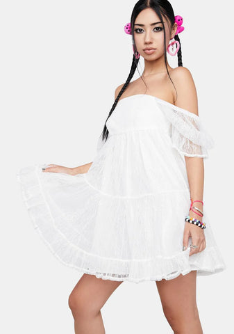 Short-Notice Nuptials Mini Dress