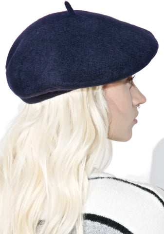Navy Mademoiselle Beret