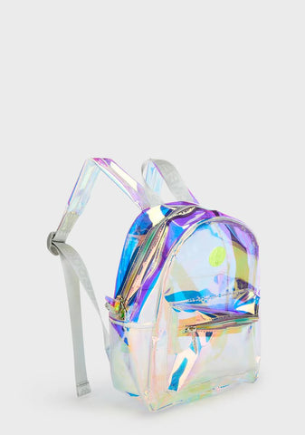 Iridescent Mini Light Up Backpack