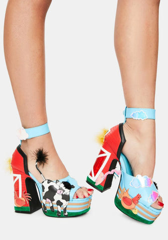 Animal Playhouse Platform Heels
