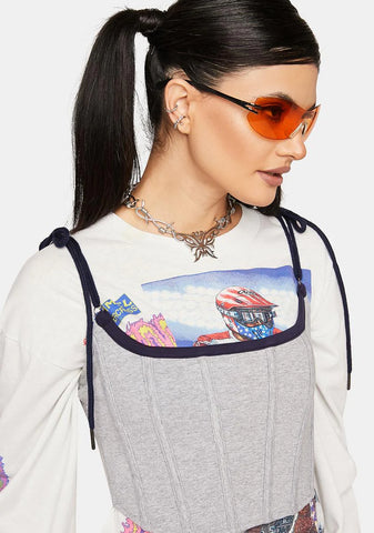 Here To Stay Corset Top