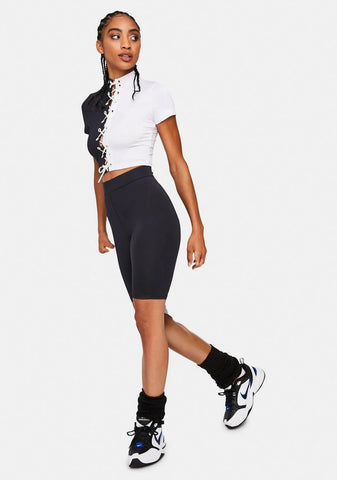 Street Queen Lace-Up Colorblock Set