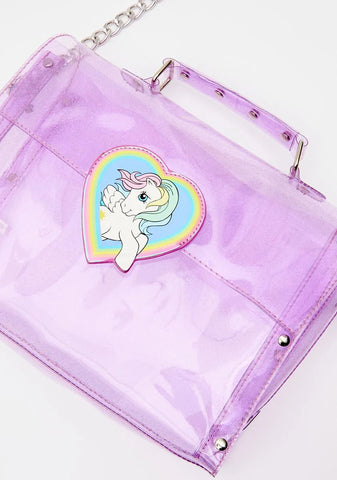 All That Glitters Clear Crossbody Bag