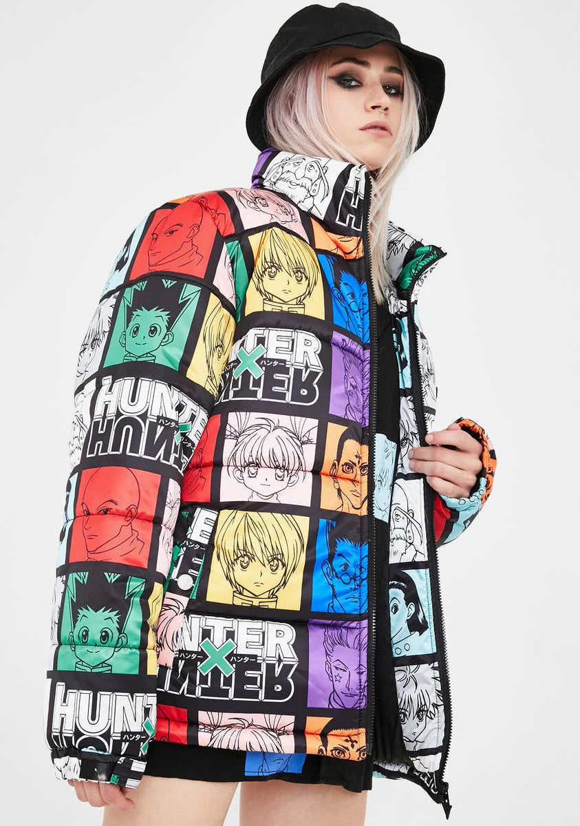 X Hunter x Hunter Puffer Jacket
