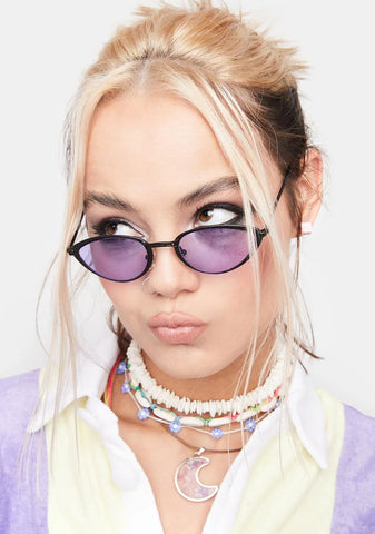 Purple Layla Kat Sunglasses