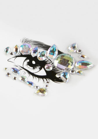 Iridescent Make Me Famous Eye Stickers